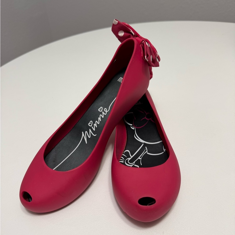 MELISSA - Pink Minnie Ballet Flats with Bow